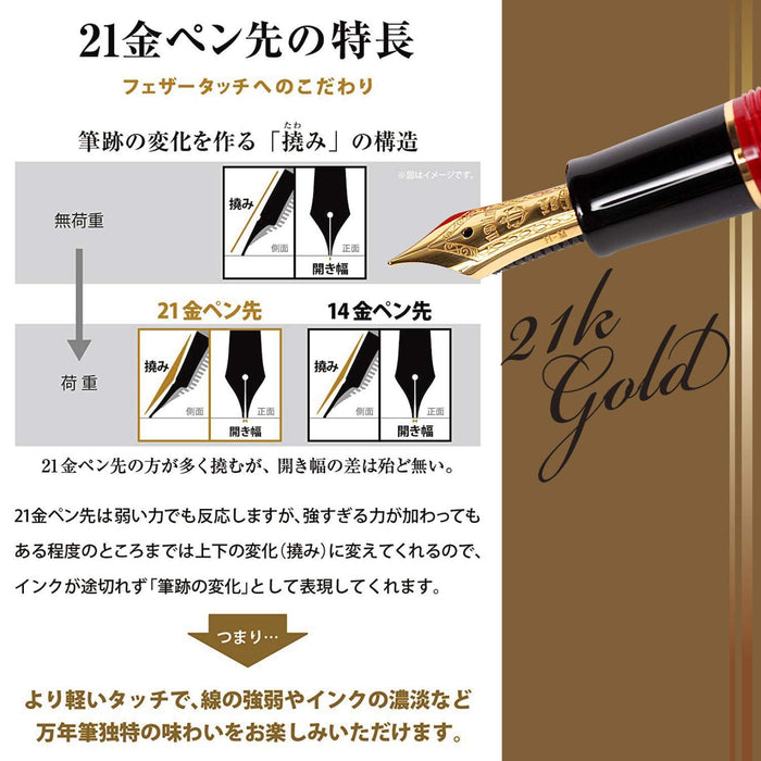 Sailor 钢笔 60 岁生日中号笔尖红色 - 型号 10-3360-432