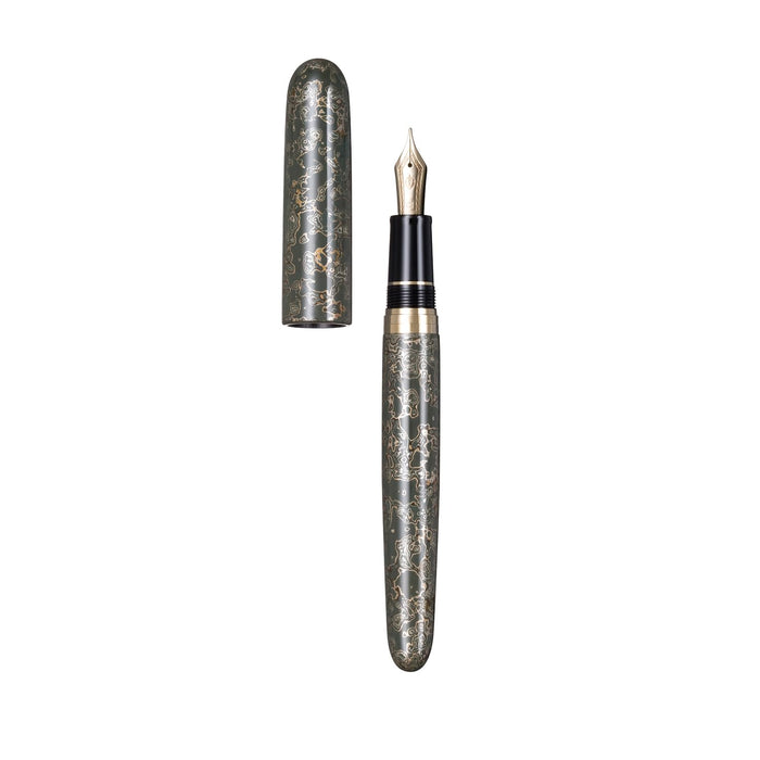 Sailor Fountain Pen Rei Aomori Medium Point in Tokiwa Color with Traditional Lacquer Art 10-8836-460