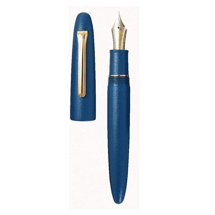 Sailor 钢笔 Saiga 深蓝色中号笔尖 - 传统漆艺风格 10-1584-440
