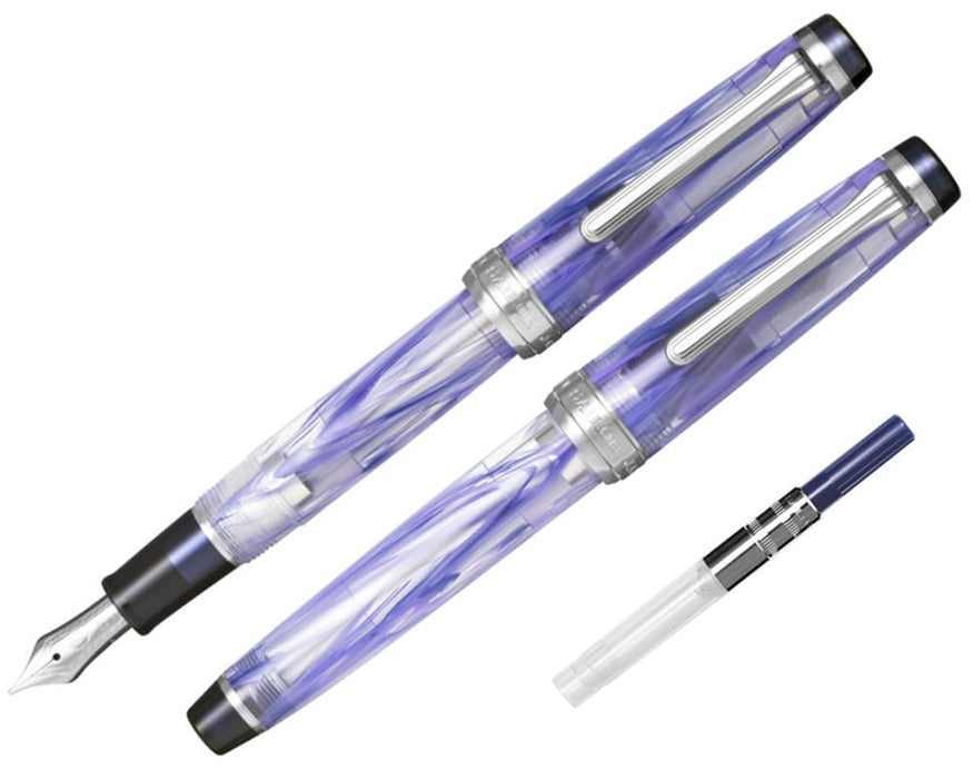 Sailor Fountain Pen Veilio Violet Medium Size 21K Dual-Use Bold B Model 11-5046-650
