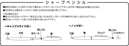 Sailor Mechanical Fountain Pen 0.5 Reglas Night Black Model 21-0500-520