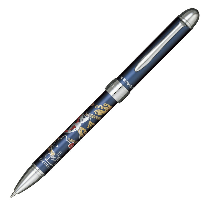Sailor 多功能钢笔 2 种颜色 优雅莳绘 Hello Kitty 蓝色鲤鱼图案