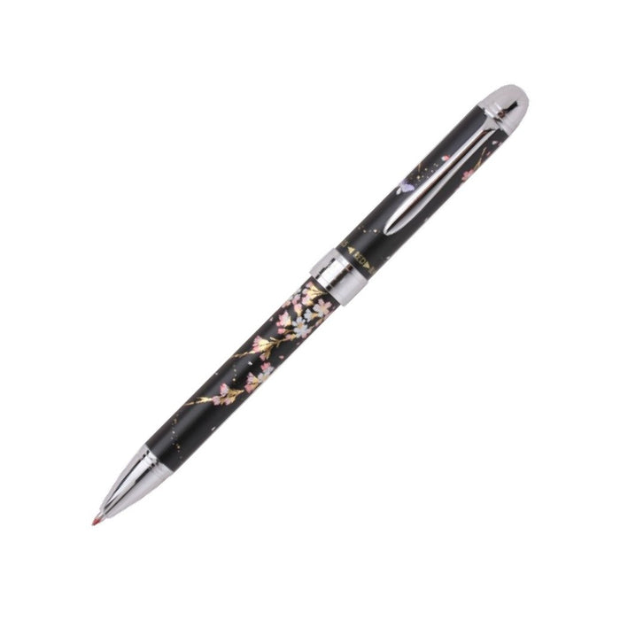 Sailor 钢笔 优雅双色多功能笔 莳绘垂枝樱花 黑色设计