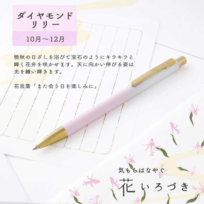 Sailor 钢笔 17-2402-210 油性 0.7 毫米圆珠笔钻石百合花颜色