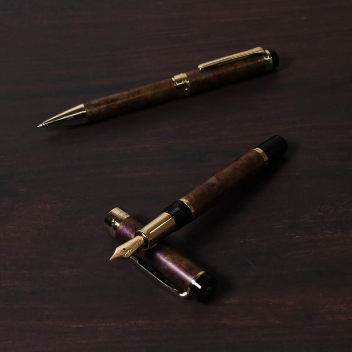 Sailor Fountain Pen Cylint Patina Brown 0.7mm Point Oil-Based Ballpoint 15-3502-280