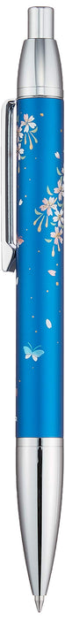 Sailor Fountain Pen - Elegant Makie Cherry Blossoms and Butterflies Oil-Based Ballpoint Blue