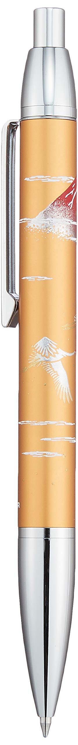 Sailor Fountain Pen Gold 16-0368-279 with Graceful Makie Mt.Fuji and Crane Design Oil-Based Ballpoint