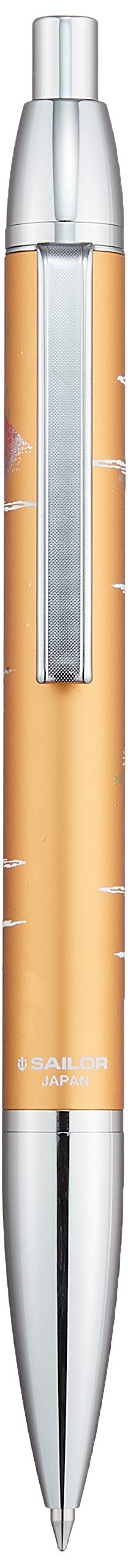 Sailor Fountain Pen Gold 16-0368-279 with Graceful Makie Mt.Fuji and Crane Design Oil-Based Ballpoint