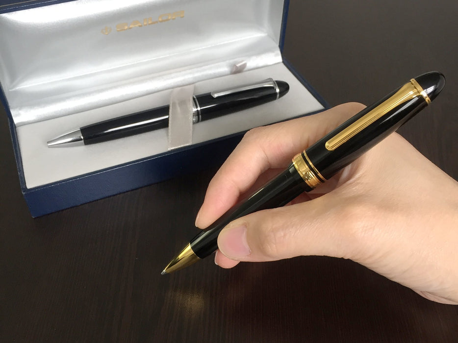 Sailor Fountain Pen Profit 21 Silver Black Oil-Based Ballpoint - Model 16-1010-620