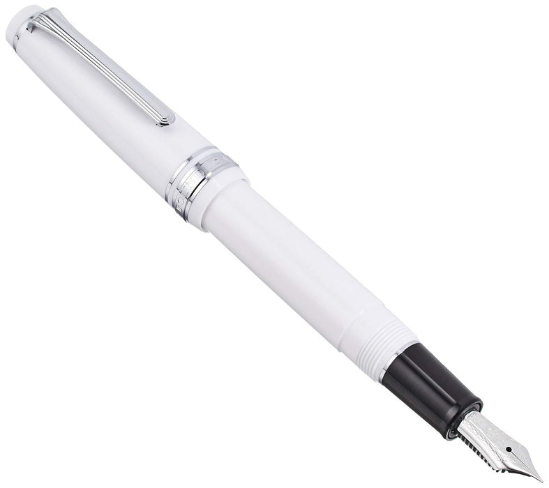 Sailor Professional Gear Slim Silver White Extra Fine Fountain Pen 11-1222-110