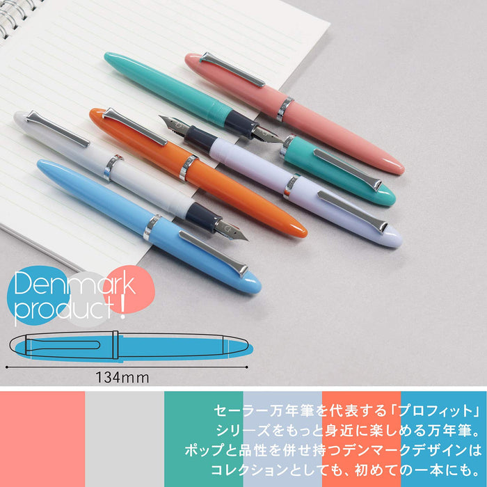 Sailor Fountain Pen Profit Junior in Cyan Blue Medium Fine 12-0222-340