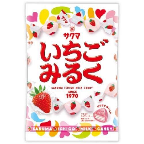 Cutie Factory 那々原まい、SAKI、眞(MAKOTO) 3枚セット Sakuma Confectionery Strawberry Milk Candy 83G | Delicious Sweet Treat