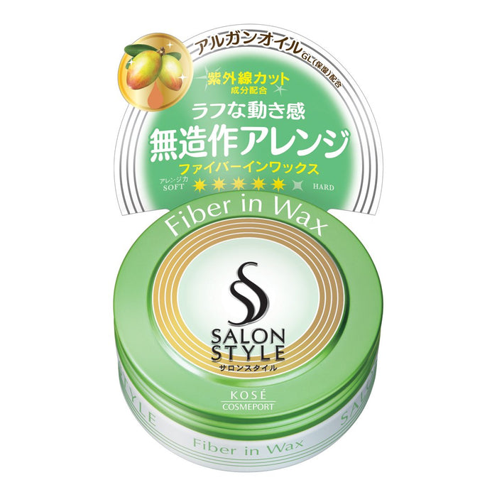 Kose Cosmeport Salon Style Hair Wax B Fiber 72g - Strong Hold and Texture
