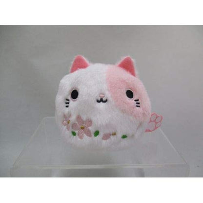 Sanei Boeki Plush Cat Dango Sakura W7.5xD6xH7cm Animal