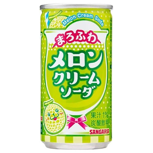 Sangaria Marofuwa Melon Cream Soda 190g Box of 30 Cans Refreshing Drink