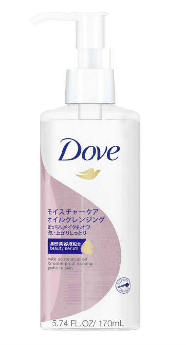 Unilever Dove Moisture Care Oil Cleansing Makeup Remover Oil For Waterproof Makeup 170ml