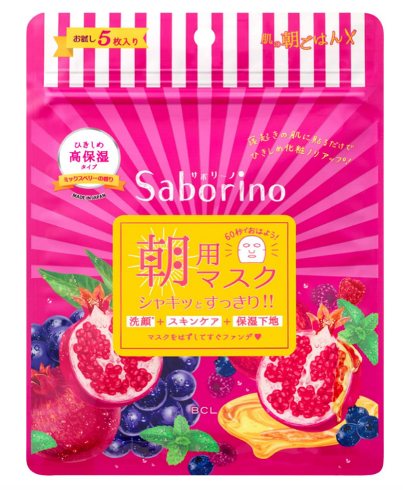 Bcl Saborino Morning Care 3-in-1 Face Mask 5 sheets / 50ml