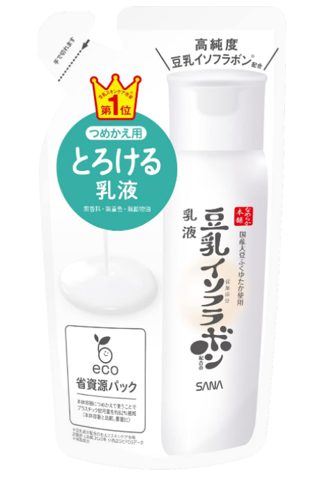 Sana Nameraka Isoflavone Facial Milky Lotion 130ml [refill] - Japanese Milky Lotion