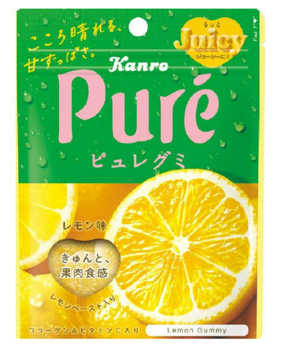 Kanro Puregumi Lemon Japan 56G X 6 Bags