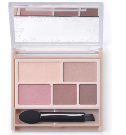 Canmake Perfect Multi Eyes 5 Color Eyeshadow Palette Matte Finish 04 Classic Pink 3.3g