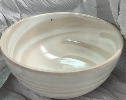 Tkg Mino Ware Pottery Rice Bowl Kohiki 12.4Cm