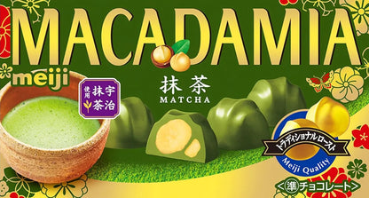 Meiji Matcha Chocolate Covered Macadamia Nuts Snack