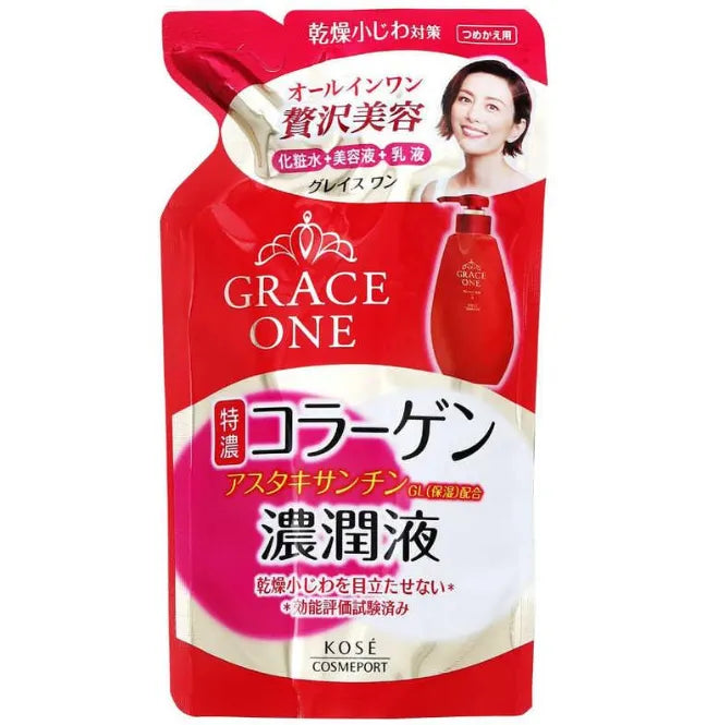 Kose Grace One Perfect Milk 200ml [Refill] - Japanese Milky Liquid For Aging Care