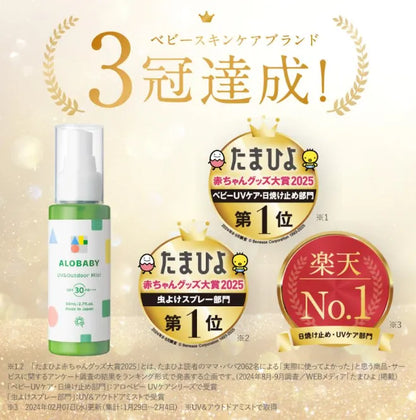 Alobaby Organic UV & Outdoor Mist SPF30 PA+++ 80ml