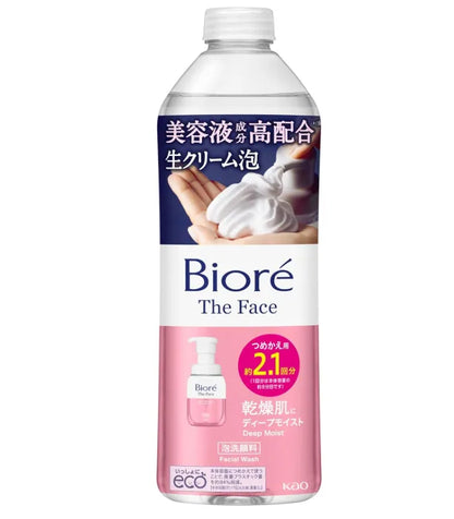 Biore The Face Deep Moist Refill 340Ml Foam Wash