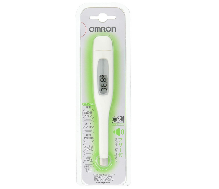 Omron Kenon-Kun Mc-170 Electronic Thermometer - Actual Measurement