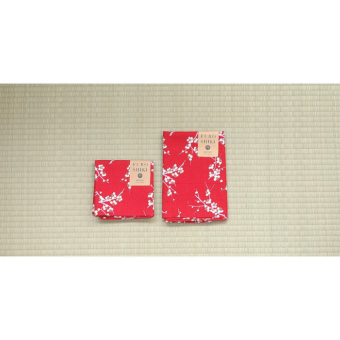 The Countryside Seiran Ume Plum Blossom Cotton Furoshiki Wrapping Cloth