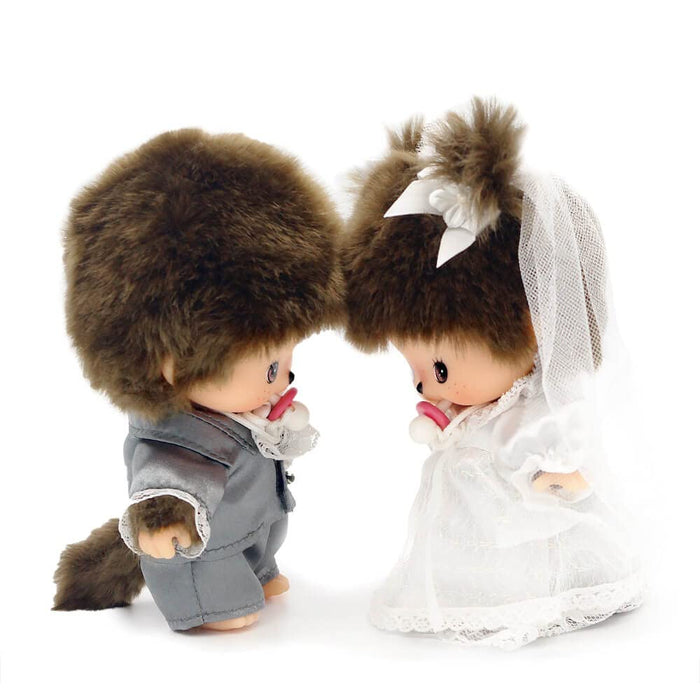 Sekiguchi Monchhichi Babychichi 婚礼套装 毛绒玩具 16 厘米 234090