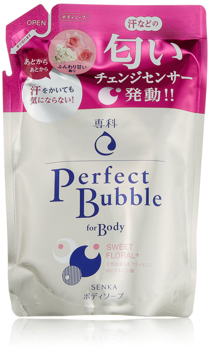 Specialty Senka Perfect Bubble for Body Sweet Floral Refill 350Ml Body Wash