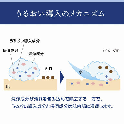 Facial Wash Specialty Senka Speedy Perfect Whip Moist Touch Refill 130Ml for Dry Skin