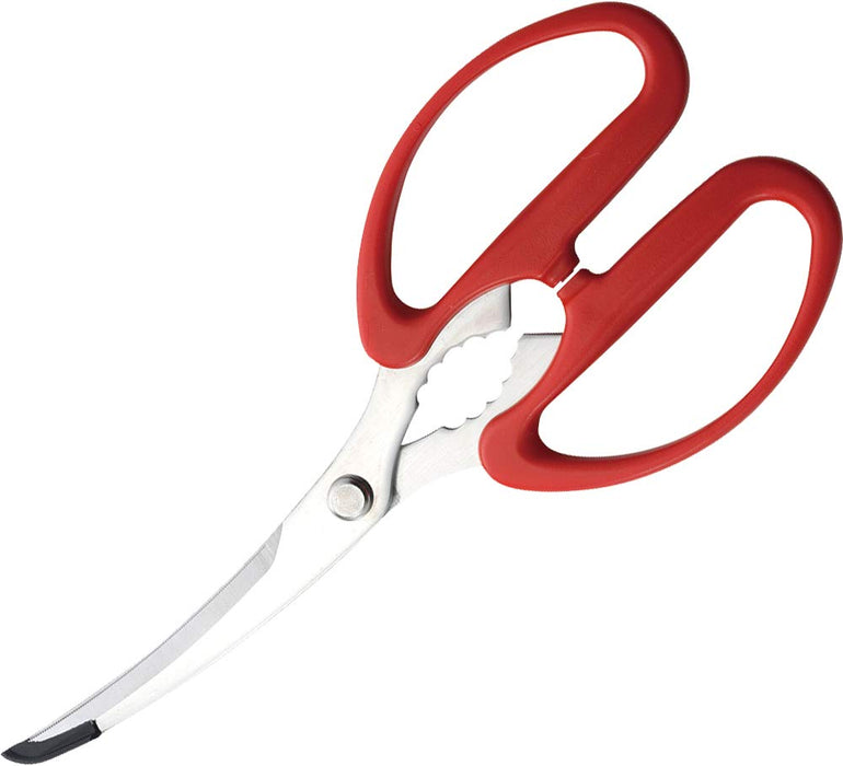 Shimomura Curved Serrated Kitchen Scissors Non-Scratch Design