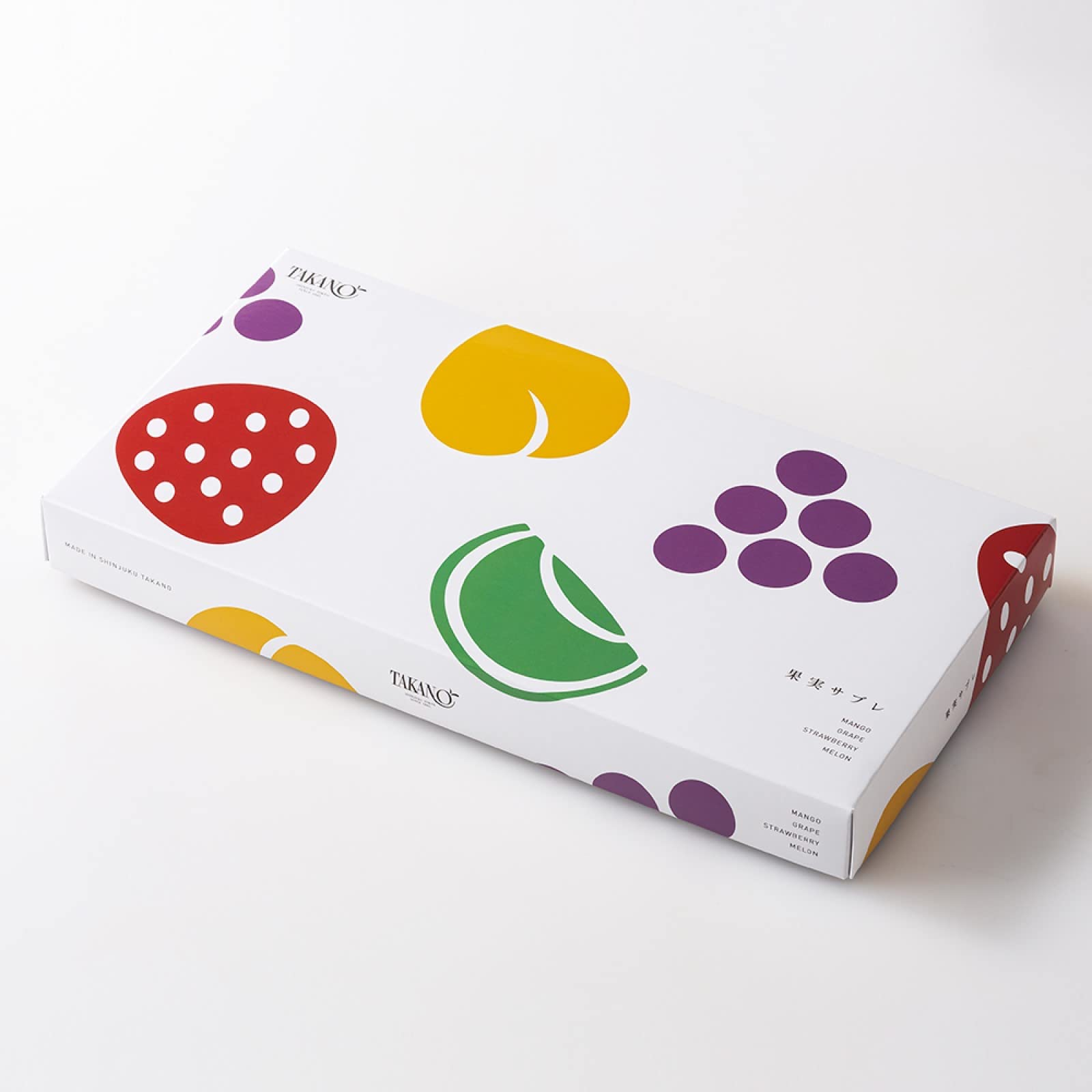 Shinjuku Takano Fruit Sable Cookies 8 Pieces - Strawberry Grape Mango Melon