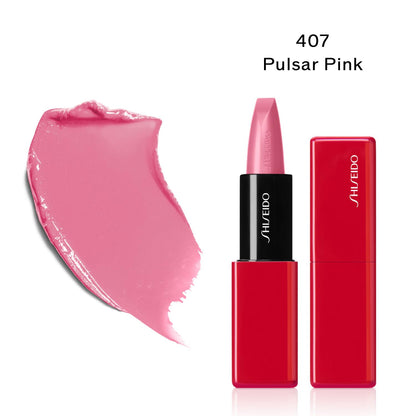 Shiseido Techno Satin Gel Lipstick 407 Pulsar Pink 3.3G Moisturizing