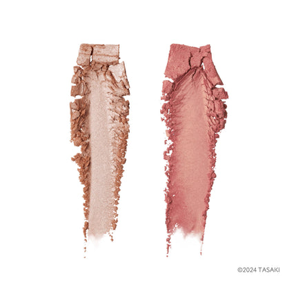 Shu Uemura Nacle Highlighter Blush Duo Palette Pearly Sakura Gold Tasaki