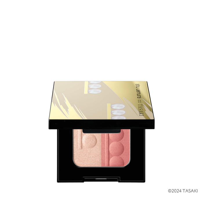 Shu Uemura Nacle Highlighter Blush Duo Palette Pearly Sakura Gold Tasaki