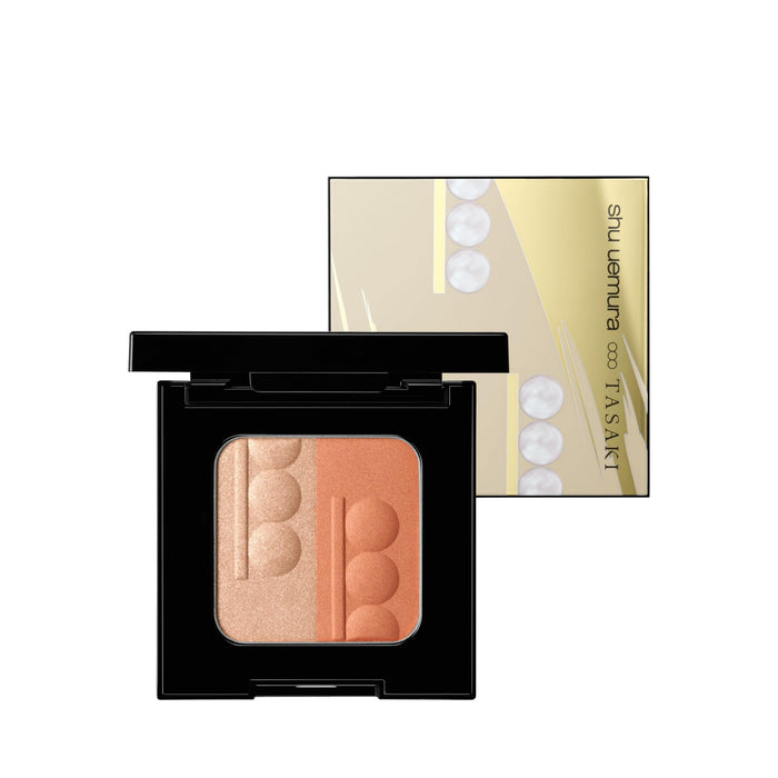 Shu Uemura Nacle Highlighter Blush Duo Pearly Yellow Gold Tasaki Palette