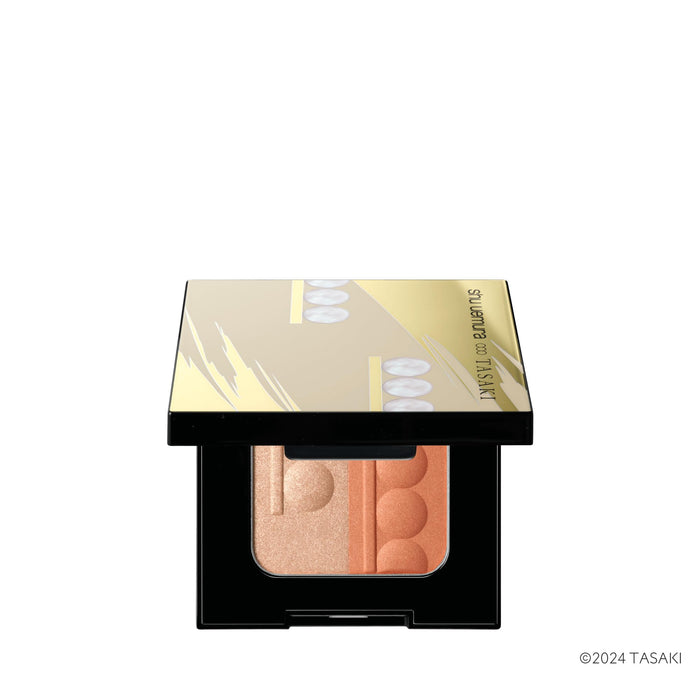 Shu Uemura Nacle Highlighter Blush Duo Pearly Yellow Gold Tasaki Palette