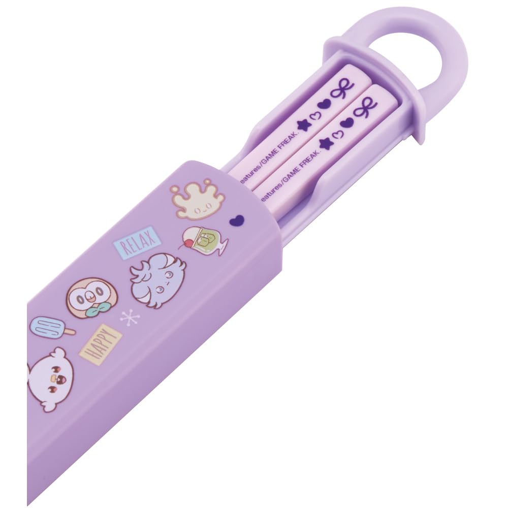 Skater Pokemon Chopsticks Set 16.5cm with Case for Kids Antibacterial Japan