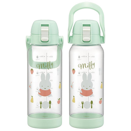 Skater Miffy Drink Marker Bottle 1L with Handle - Easy Drink Tracker