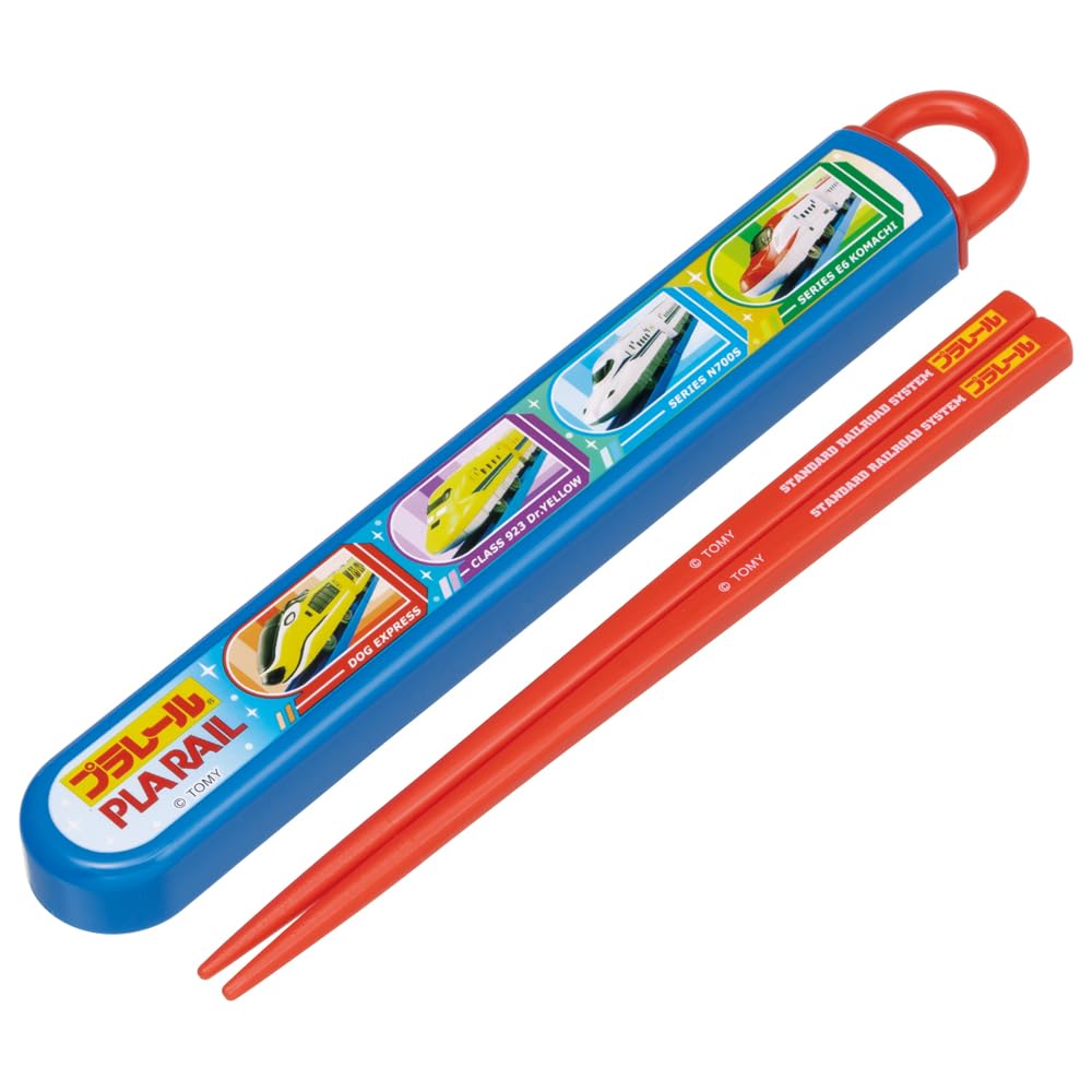 Skater Plarail 24 Children's Lunch Box Set with 16.5cm Antibacterial Chopsticks