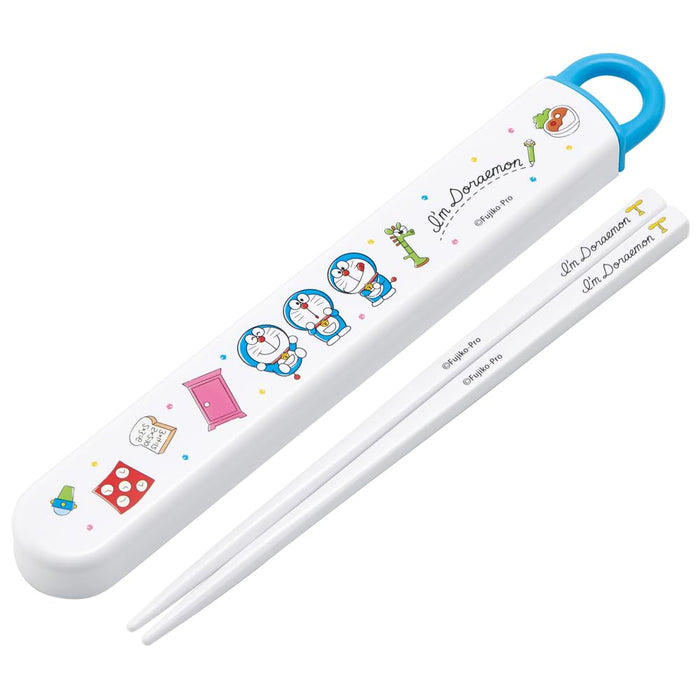 Skater Lunch Box Set with 16.5Cm Chopsticks for Kids Doraemon Design Japan