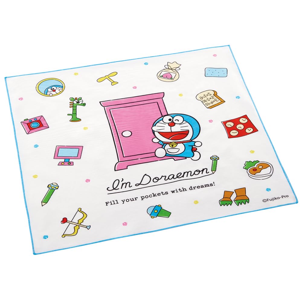 Skater Doraemon Line Sanrio Lunch Cloth 43x43cm Made in Japan KB4-A