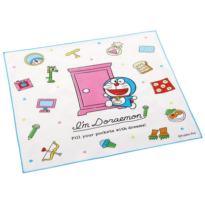 Skater Doraemon Line Sanrio Lunch Cloth 43x43cm Made in Japan KB4-A