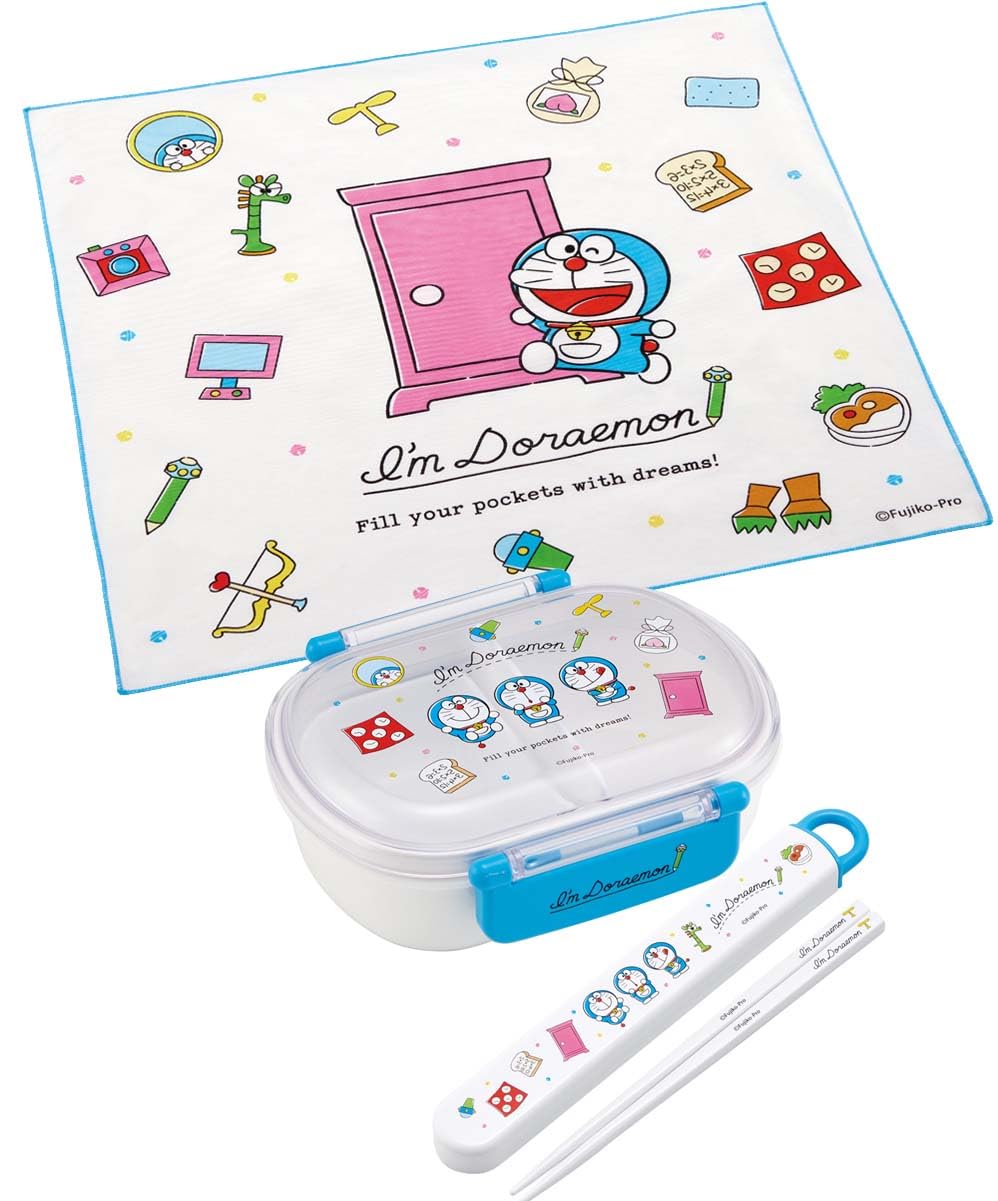 Skater Doraemon Line Sanrio Lunch Cloth 43x43cm Made in Japan KB4-A