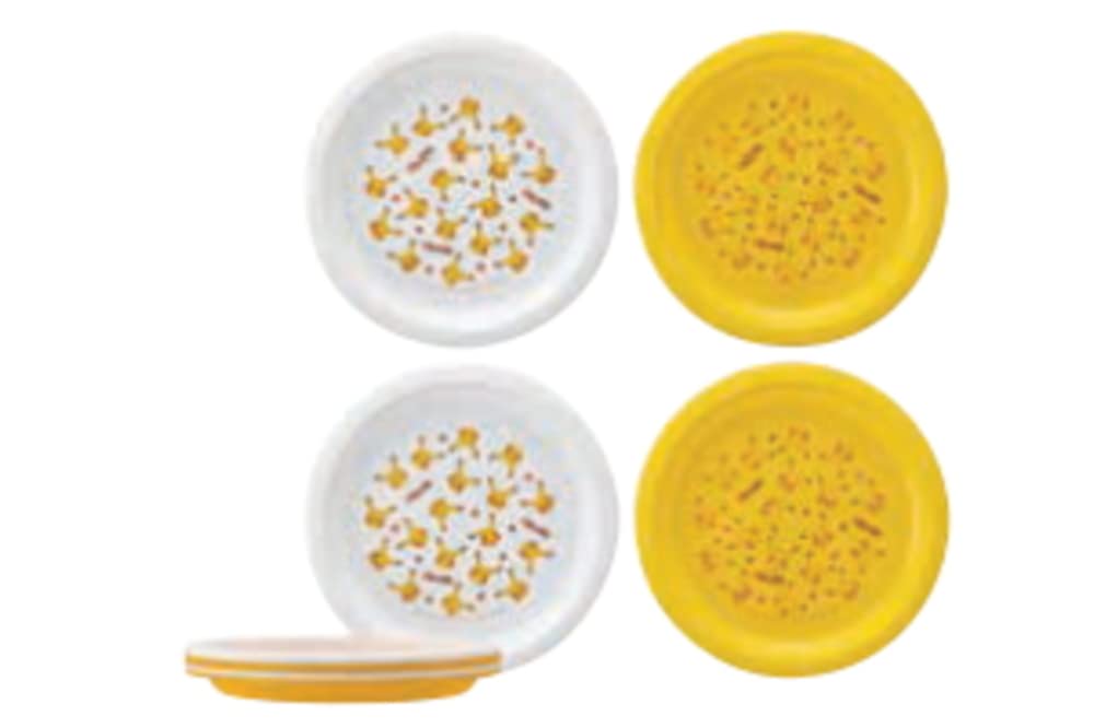 Skater Plates 21Cm Set of 4 Pikachu Pokemon Plastic Made in Japan
