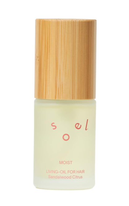 Soel Hair Oil 30ml Sandalwood Citrus Scent Organic Moisture Boost